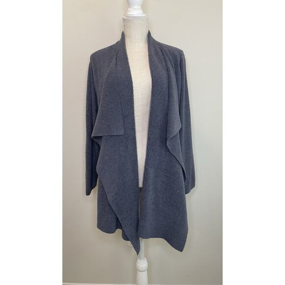 Barefoot Dreams Sweaters - Barefoot Dreams Petite CozyChic Lite Ribbed Island Wrap Cardigan A670477 3X